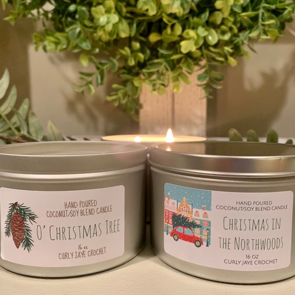 Hand Poured Christmas Candles (4 scent options) - Picture 3 of 7